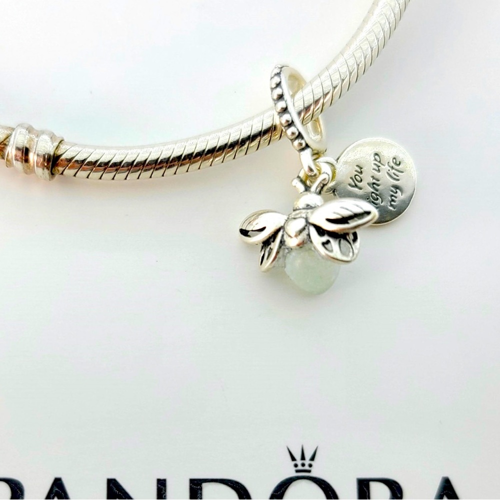 PANDORA Glow-in-the-dark Firefly Dangle Charm w/box